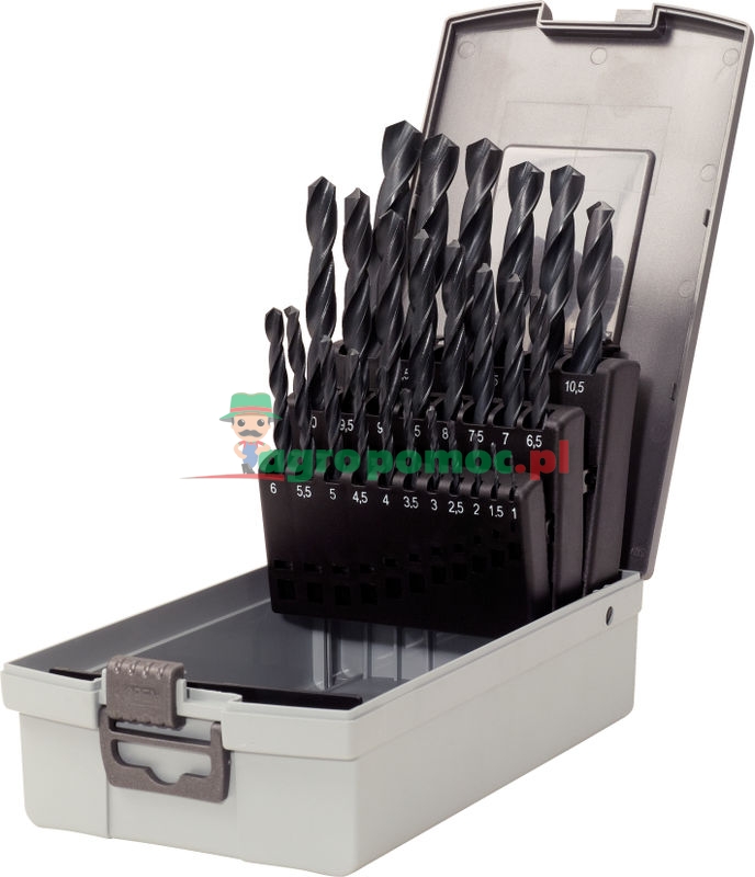KS Tools HSS-R Spiralbohrer-Satz in Kunststoffkassette, 25-tlg., 1-13mm