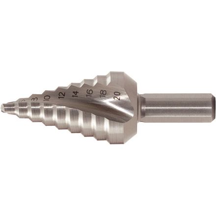 KS Tools HSS Stufenbohrer extra dust, Ø 4-12mm