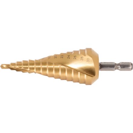 KS Tools HSS-TiN Stufenbohrer, Ø 4-12mm