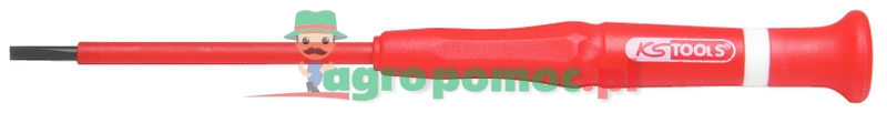 KS Tools Isolierter Präzisions-Schraubendreher für Schlitzschrauben, 1,8 mm
