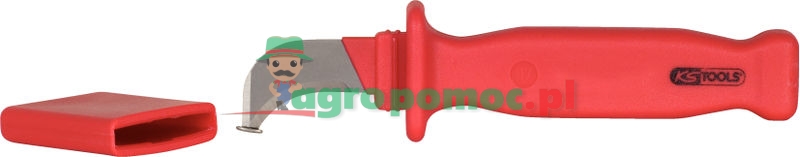 KS Tools Isoliertes Kabelmesser mit Hakenklinge, 200 mm