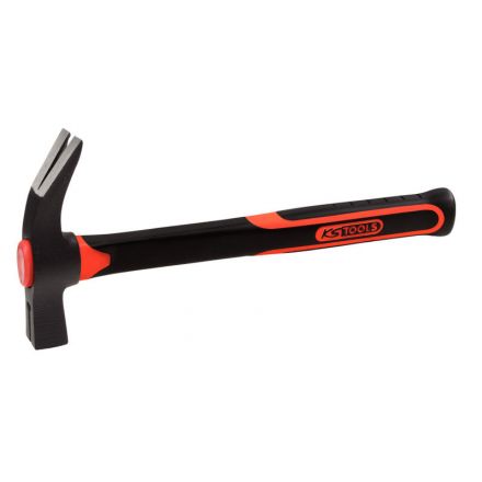 KS Tools Klauenhammer mit Fiberglasstiel, 700g