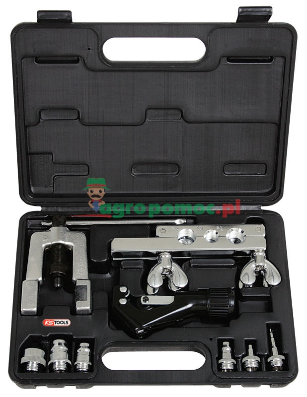 KS Tools Klima-Kälte-Bördel- und Muffen-Satz 1/8"-3/4", 10 tg.