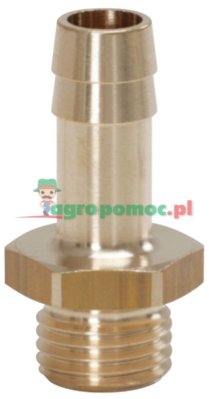 KS Tools Messing-Schlauchtüllen mit Außengewinde, 45°, 21x9mm