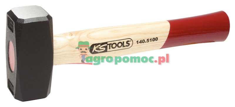 KS Tools Kladivo s dvojitou čepelí a rukojetí z jasanového dřeva, 1500 g