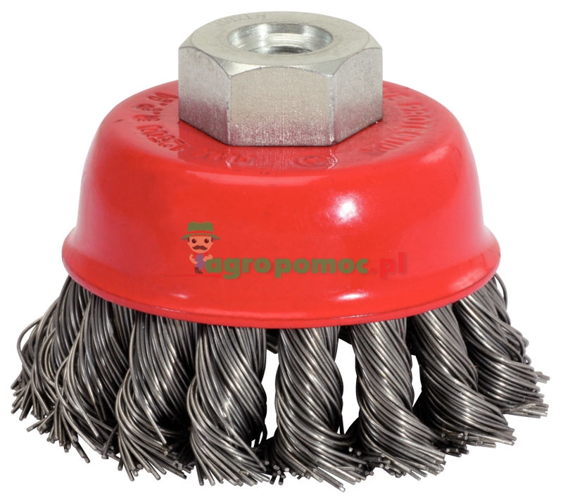 KS Tools Rostfreie Stahldrahttopfbürste 0,5mm, Ø 80mm