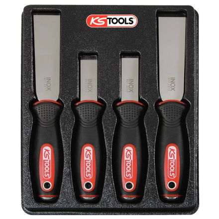 KS Tools Schabmeißel-Satz, 4-tlg.