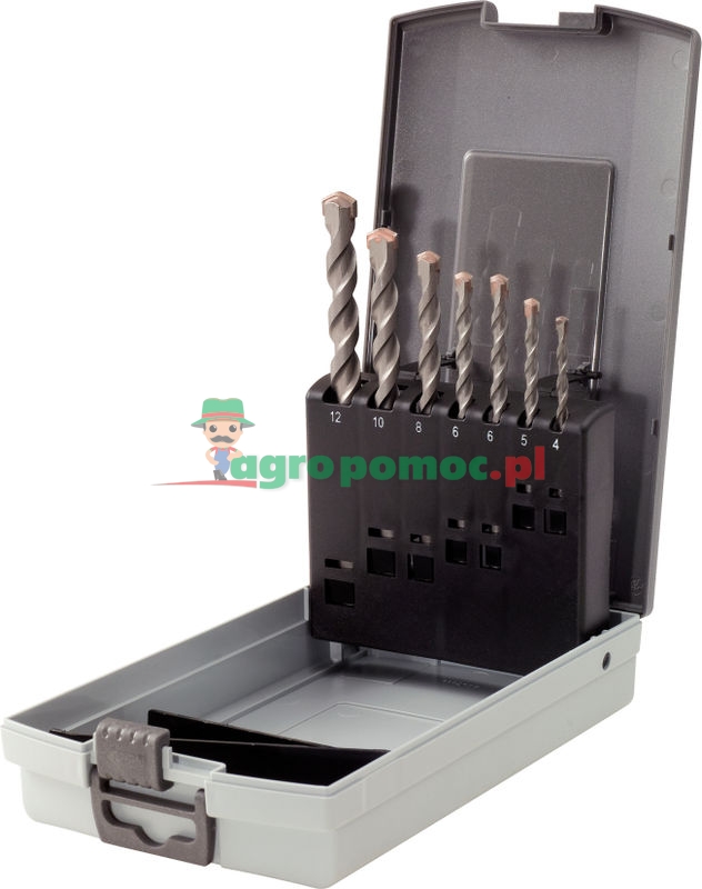 KS Tools Schlagbohrer-Satz mit Hartmetallspitze in Kunststoffkassette, 7-tlg., 4-12mm