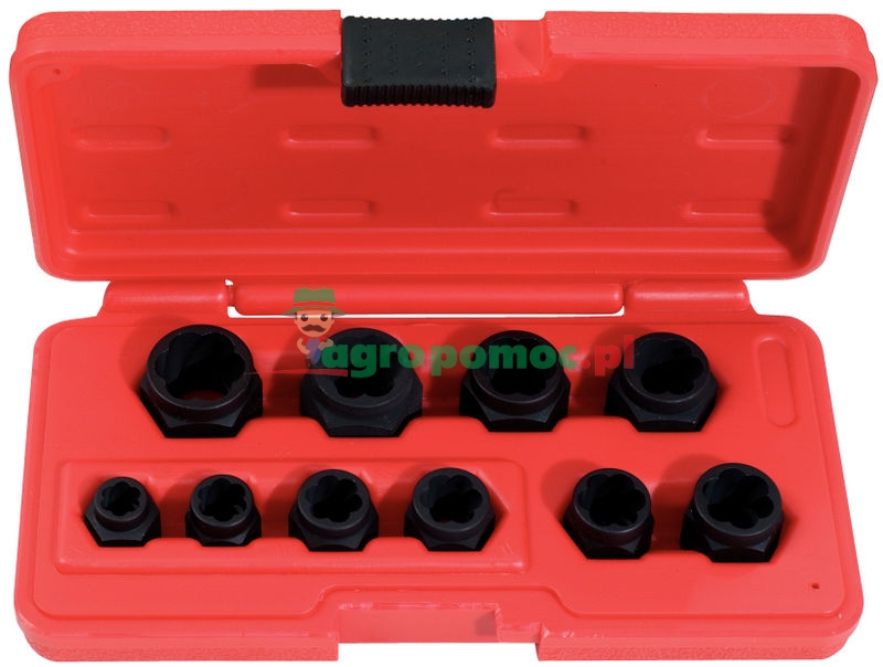 KS Tools Spiral-Profil-Steckmuttern-Satz, 10 tg., M9-M19