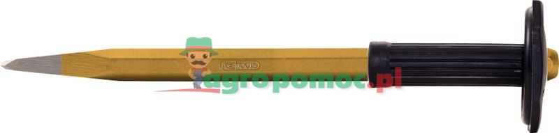 KS Tools Spitzmeißel mit Handschutzgriff, 8-kant, 20x500mm