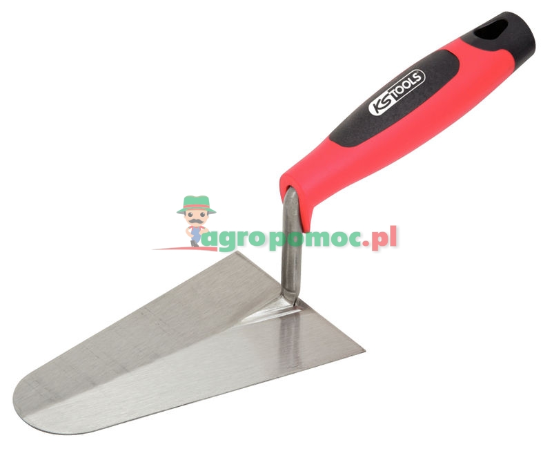 KS Tools Stuckateurkelle, rund, 180mm, mit 2-Komponentengriff