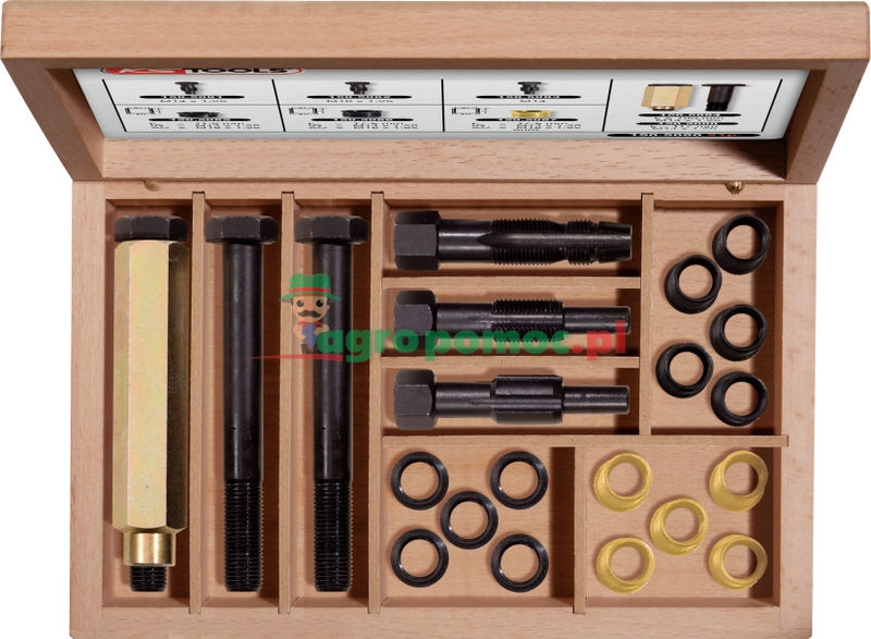 KS Tools THREADfix Reparatur-Satz M14 x 1,25 für Zündkerzen, 20-tlg.