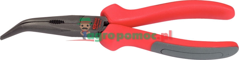 KS Tools ULTIMATEplus Flachrundzange, gebogen, 210mm