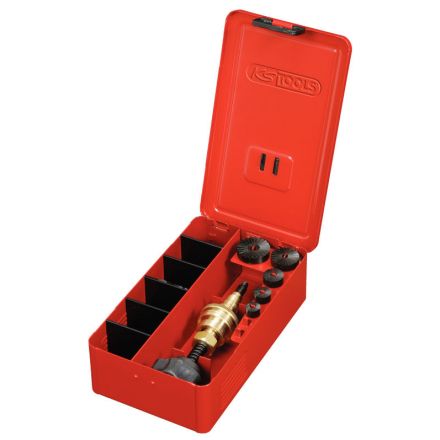 KS Tools Wasserhahn-Fräsapparat-Satz 3/8"-1", 6 tg.