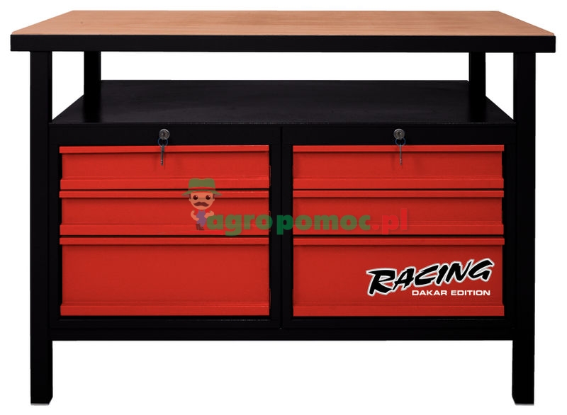 KS Tools Werkbank mit 6 Schubladen, H850xB1200xT600mm