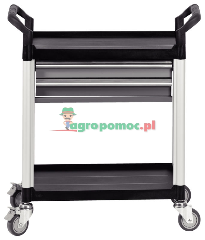 KS Tools Werkstatt-Serviceewagen mit 2 Schubladen, H1010xB860xT480mm