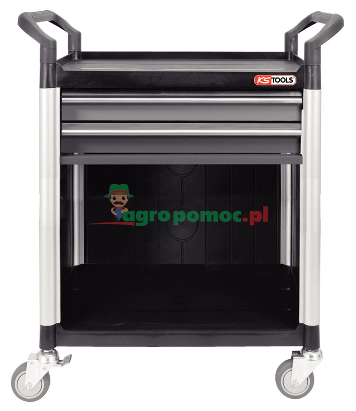 KS Tools Werkstatt-Serviceewagen mit 2 Schubladen und Verkleidung, H1010xB860xT480mm