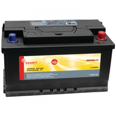 Zaplavená baterie 12 V / 80 Ah | 57539, 58040, 58042, 58043