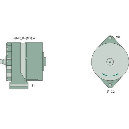 Generátor Bosch | 132000090120