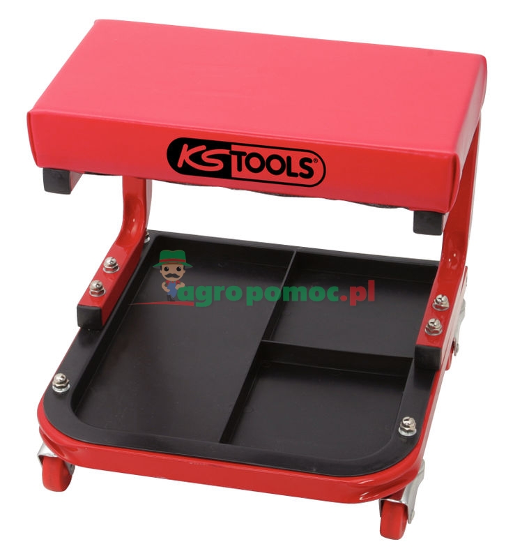 KS Tools Fahrbarer Werkstatthocker, L440xB360xH360mm