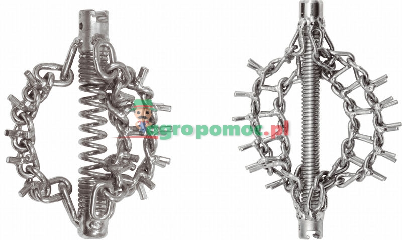 KS Tools Kettenschleuderkopf mit Spike-Kette, Ø 45mm, 2 Ketten, Spirale 22mm