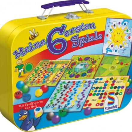 Schmidt Spiele Moje první hry - sada 6 her v kovové krabičce